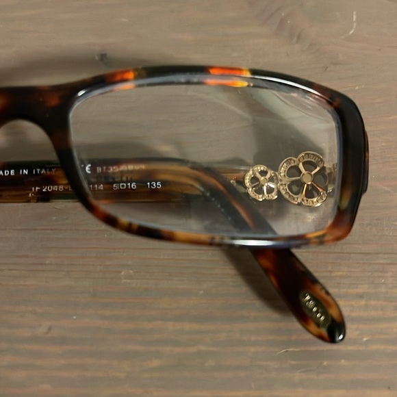 Tiffany and Co. Tortoiseshell Eye Glasses with Floral Rhinestone Detail - Picture 7 of 16